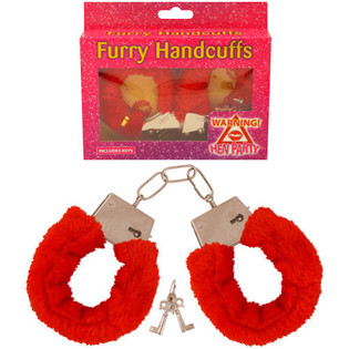 ALGEMAS SEXY DE PELUCHE VERMELHO (6 un.)