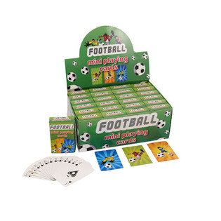 MINI CARTAS DE JOGAR &ndash; MODELO: FUTEBOL EM DISPLAY (24 un.)