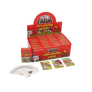 MINI CARTAS DE JOGAR &ndash; MODELO QUINTA EM EXPOSITOR (24 un.)