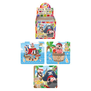 Puzzle de Piratas 13 x 12 cm em Expositor (108 unid.)