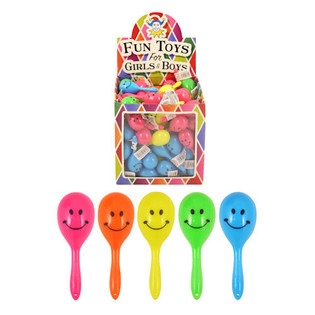 Maracas Pequenas com Smiley - Expositor (108 un.)