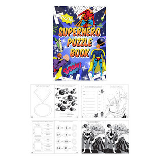 LIVRO DE PUZZLES SUPER-HER&Oacute;IS (48 un)