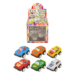 Carros Pull Back com Olhos para Brindes em Display (60 un.)
