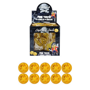 Conjunto de Moedas de Pirata de 12 Pe&ccedil;as em Display (84 un.)