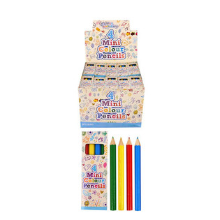 CONJUNTO DE 4 L&Aacute;PIS DE COR PEQUENOS EM CAIXA EM DISPLAY (120 un.)