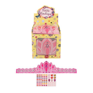 Coroas de Princesa de Cart&atilde;o Ajust&aacute;veis em Expositor (84 unid.)