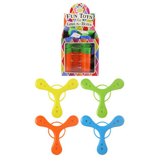 Frisbees coloridos para t&ocirc;mbola em expositor (96 un.)
