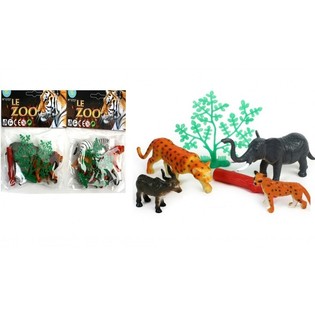 CONJUNTO DE ANIMAIS DE ZOO (24 un.)