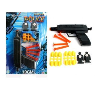 PISTOLA DE POL&Iacute;CIA COM ALVOS (24 unid.)