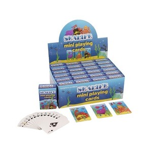 Mini Cartas de Jogar &ndash; Modelo Sea Life em Expositor (24 unid.)