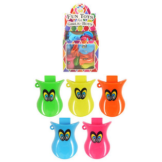 Apitos de Pato Coloridos em Expositor (36 un.)
