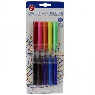 10 UNIDADES CANETAS DE COLORIR EM CART&Atilde;O (12 un.)