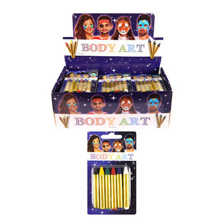 CONJUNTO DE MAQUILHAGEM INFANTIL, 6 CORES EM DISPLAY (24 unid.)