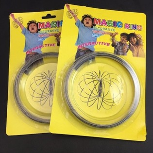 An&eacute;is M&aacute;gicos / Flow Rings - Anel M&aacute;gico Cin&eacute;tico 3D - MULTI COLOR | NO CART&Atilde;O (12 unid.)