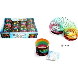 Molas Slinky Grandes Animais Marinhos &Oslash;7cm em Display (12 un.)