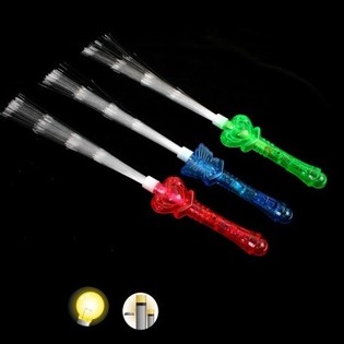 Bast&otilde;es de Fibra &Oacute;ptica Luminosos LED, 40 cm (48 un.)