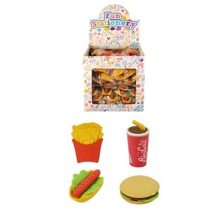 Mix Gomas de Apagar Snack / Fast Food em Display (108 unid.)