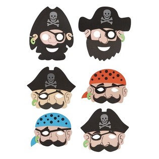Máscaras de Pirata em Espuma para Meninos (24 un.)