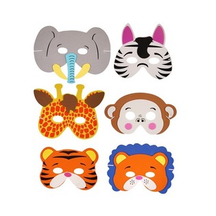 MIX MÁSCARAS DE ANIMAIS EM ESPUMA (24 un.)
