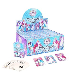 MINI CARTAS DE JOGAR &ndash; MODELO: UNIC&Oacute;RNIO EM DISPLAY (24 unid.)
