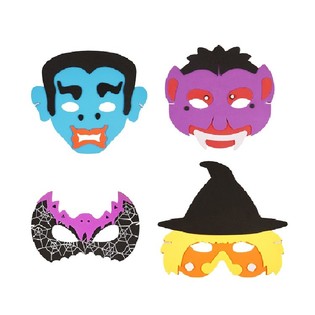 Mix Máscaras de Halloween de Espuma (24 un.)