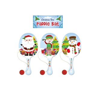 NATAL - JOGO DE RAQUETE COM BOLA E EL&Aacute;STICO (24 un.)