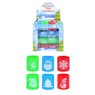 MINI MOLAS ESPIRAIS DE NATAL &Oslash;3,5 CM EM DISPLAY (60 un.)