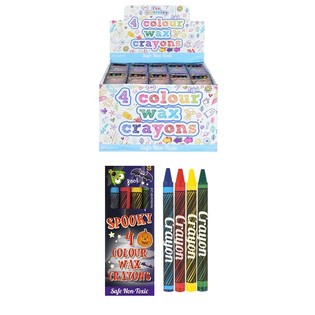 Sets de 4 Giz de Cera HALLOWEEN em Display (120 unid.)