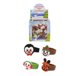 An&eacute;is de Silicone para Crian&ccedil;as: Figuras de Natal em Expositor (156 un.)