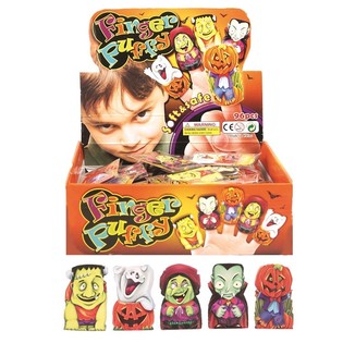 Marionetas de Dedo de Halloween Assustadoras em Expositor (96 un.)