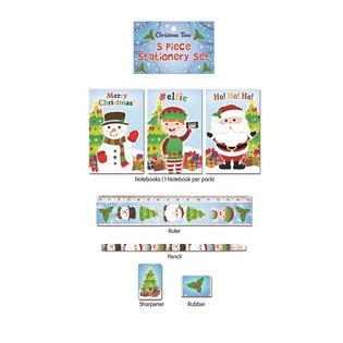 CONJUNTO DE ESCRITA DE NATAL 5 PE&Ccedil;AS (24 un.)