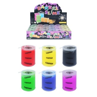 Mini Slime Colorido em Barril com Expositor (24 un.)