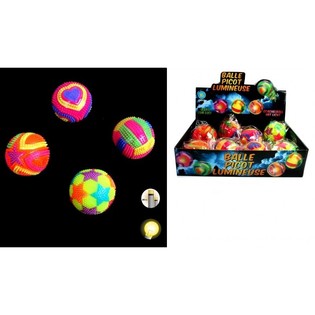 Bola saltitona com picos luminosa (12 un.)