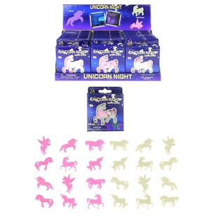 UNIC&Oacute;RNIOS QUE BRILHAM NO ESCURO PARA TETO EM DISPLAY (24 unid.)
