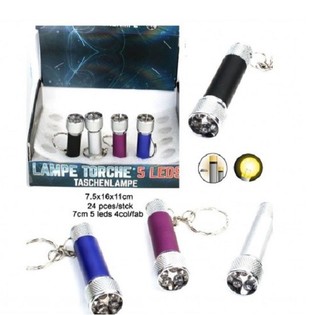 Lanterna 5 LEDs com Porta-chaves em Display (24 un.)