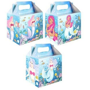 Caixa de Menu &ndash; Sereias &ndash; 14 x 9,5 x 18 cm (6 un.)