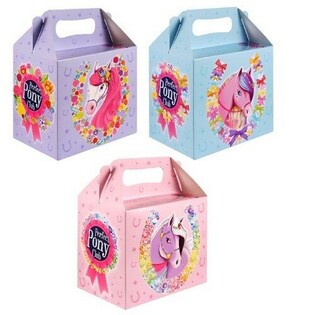 Caixa de Menu Infantil &ndash; P&oacute;neis &ndash; 14 x 9,5 x 18 cm (6 un.)