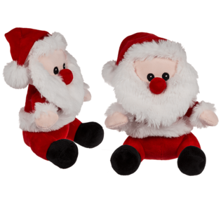 Pai Natal de Pel&uacute;cia, 20 cm de altura (12 un.)