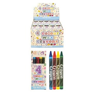 CONJUNTOS DE 4 CERAS DE COLORIR EM EXPOSITOR (120 unid.)