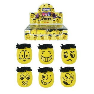 BOLAS ANTI-STRESS MOODY FACES GRANDES EM DISPLAY (12 un.)