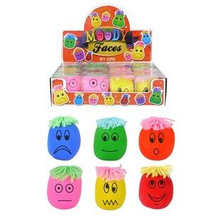 Bolas Antistress Moody Faces Grandes em Display (12 un.)