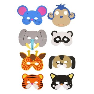 MIX MÁSCARAS DE ANIMAIS EM ESPUMA (24 un.)