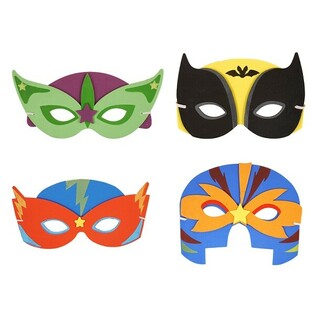 Sortido de Máscaras de Super-heróis em Espuma (24 un.)