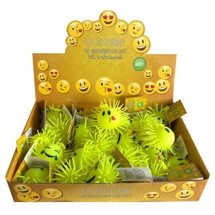 Bolas Puffer Smiley Luminosas em Display (12 un.)