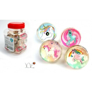 Bolas Saltitonas UNIC&Oacute;RNIO, 4,3 cm, em Frasco (24 un.)