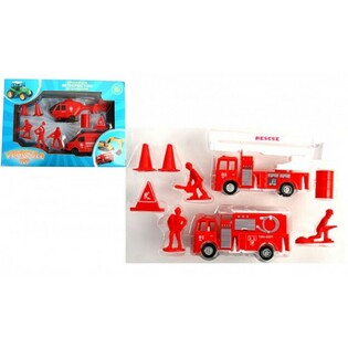 Conjunto de Brincar Bombeiro 9 Pe&ccedil;as (3 un.)
