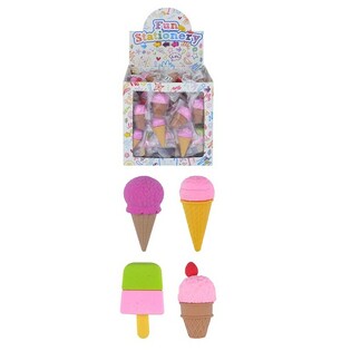 Borrachas em Forma de Gelado em Expositor (96 un.)