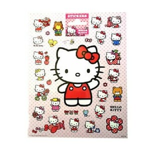 Folhas Grandes de Autocolantes Hello Kitty, 20x16 cm (10 unid.)