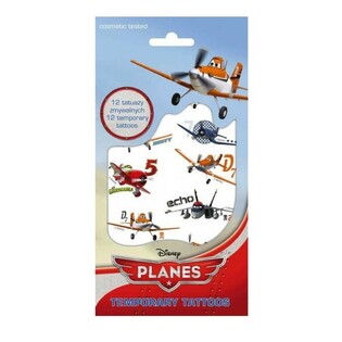 Tatuagens Tempor&aacute;rias Disney Planes, 20 x 10 cm (10 un.)