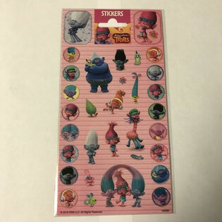 Folha de Autocolantes TROLLS - 20 x 10 cm (10 un.)